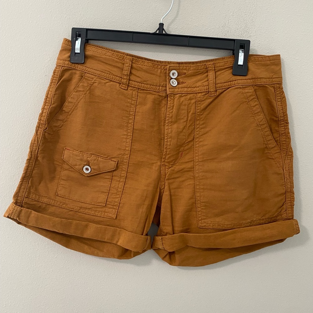 Anthropologie Rust Brown Cargo Shorts